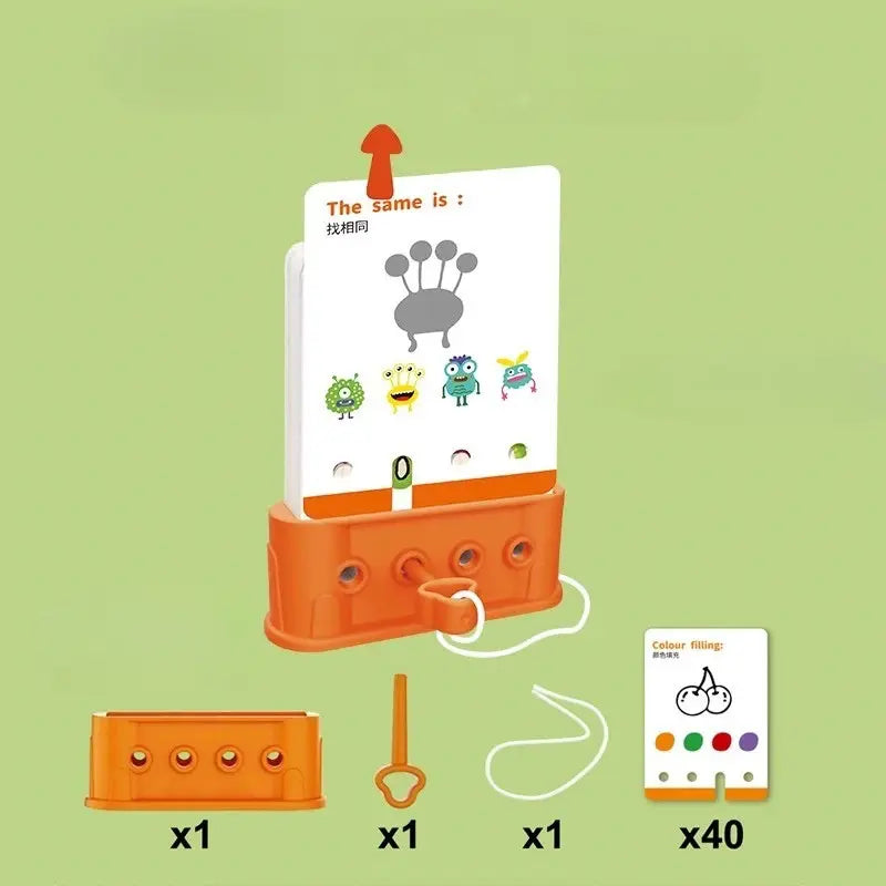 Interactive IQ puzzle board for kids