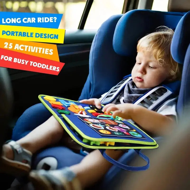Interactive quiet book with counting, shapes & tracing