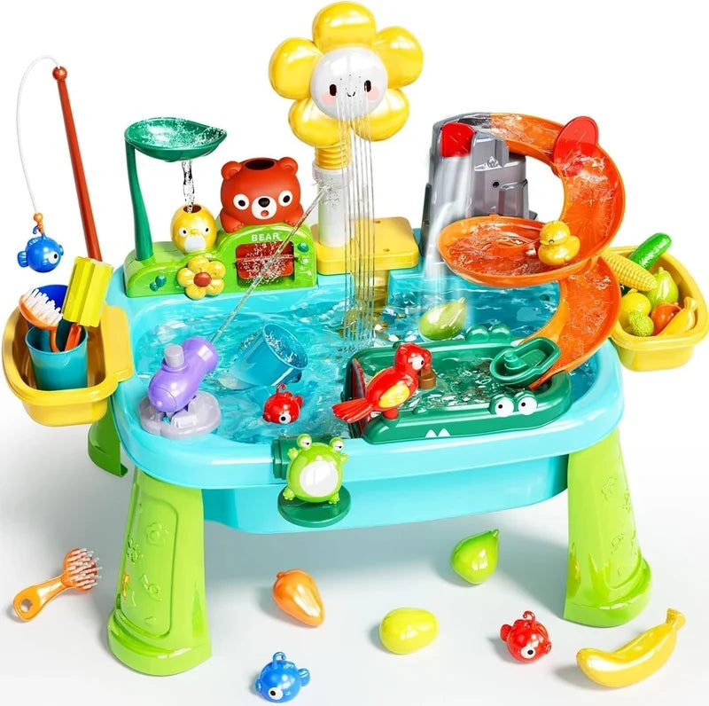 Interactive vegetable washing toy for kids
