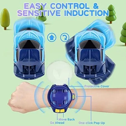 Portable Mini RC Car Wrist Watch Toy for Kids – Electric Racing Gadget Pakistan