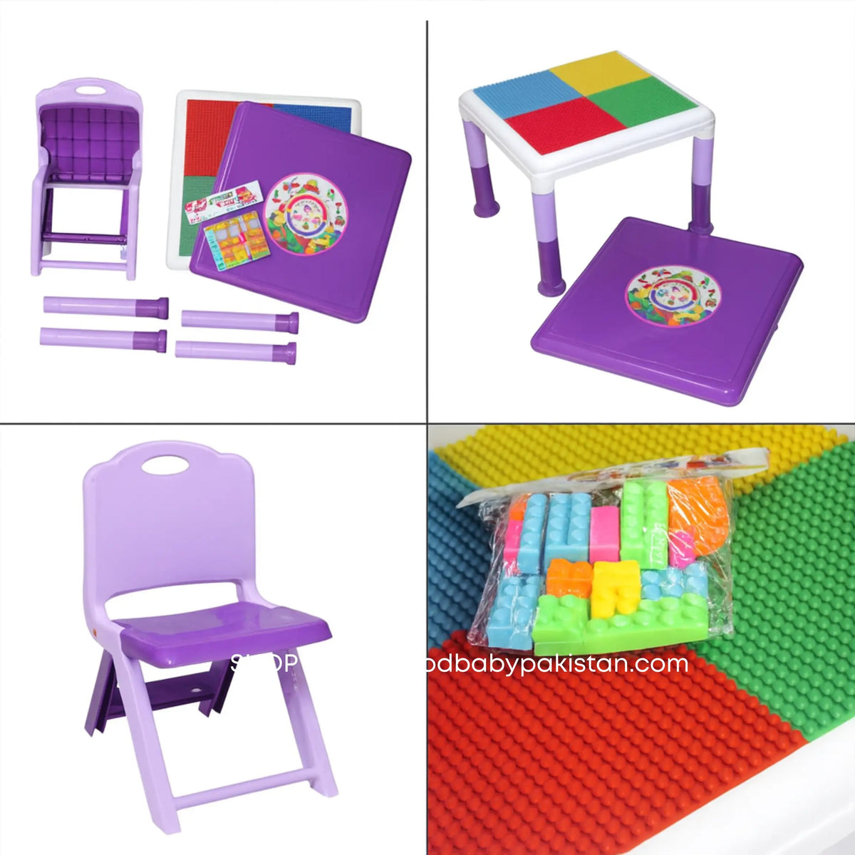 Kids activity table and chair set