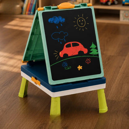 Kids blackboard and activity board learning toy