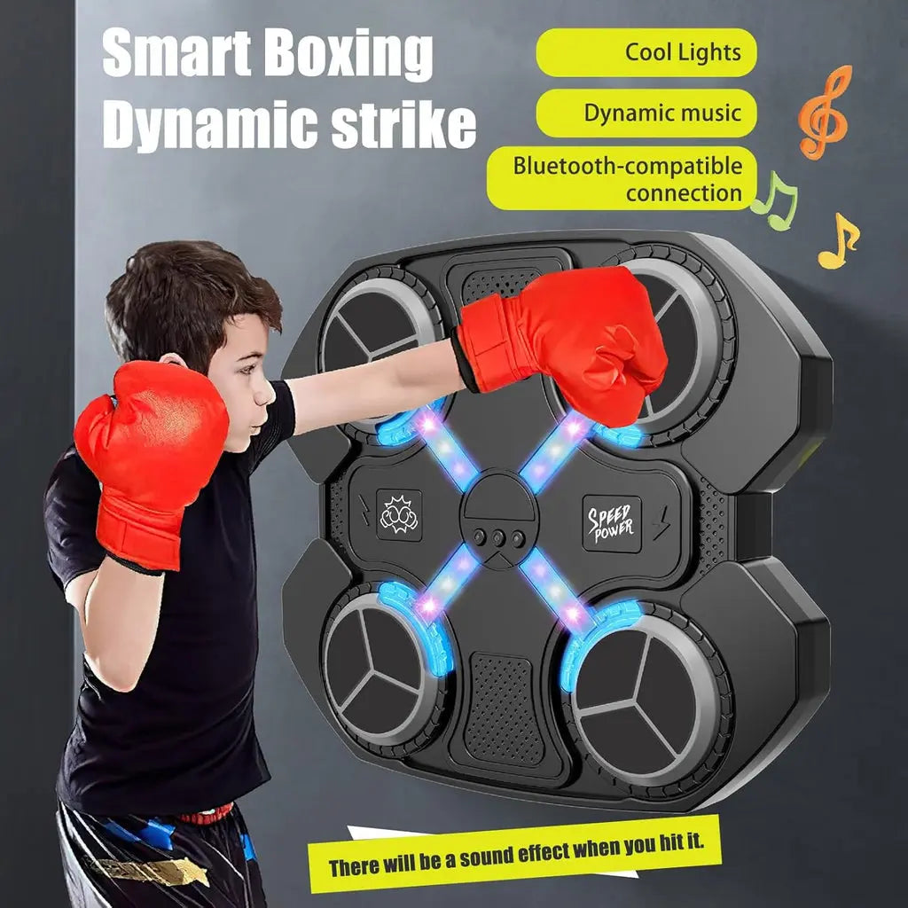 Kids boxing training pad with gloves