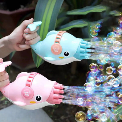 Kids dolphin bubble blower toy for outdoor fun in Pakistan