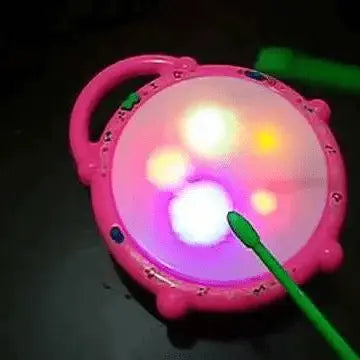 Kids educational LED flash drum for early learning
