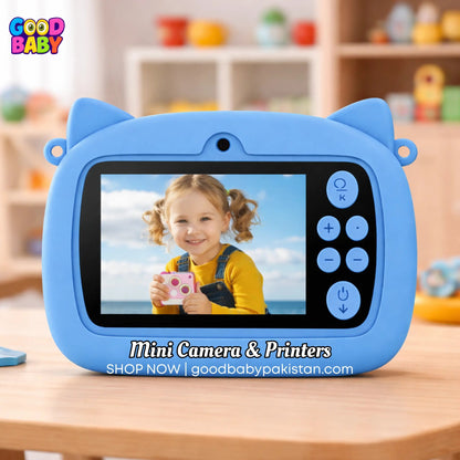 Kids instant print camera purple and blue
