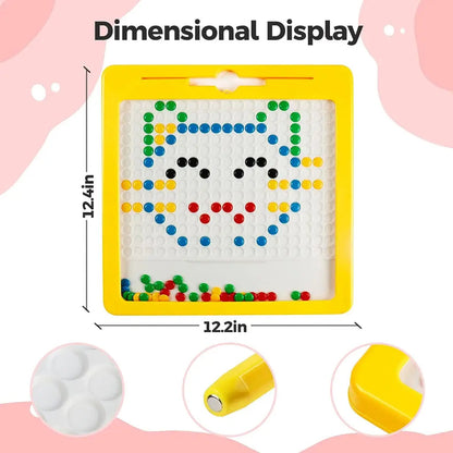 Kids magnetic puzzle drawing pad with stylus