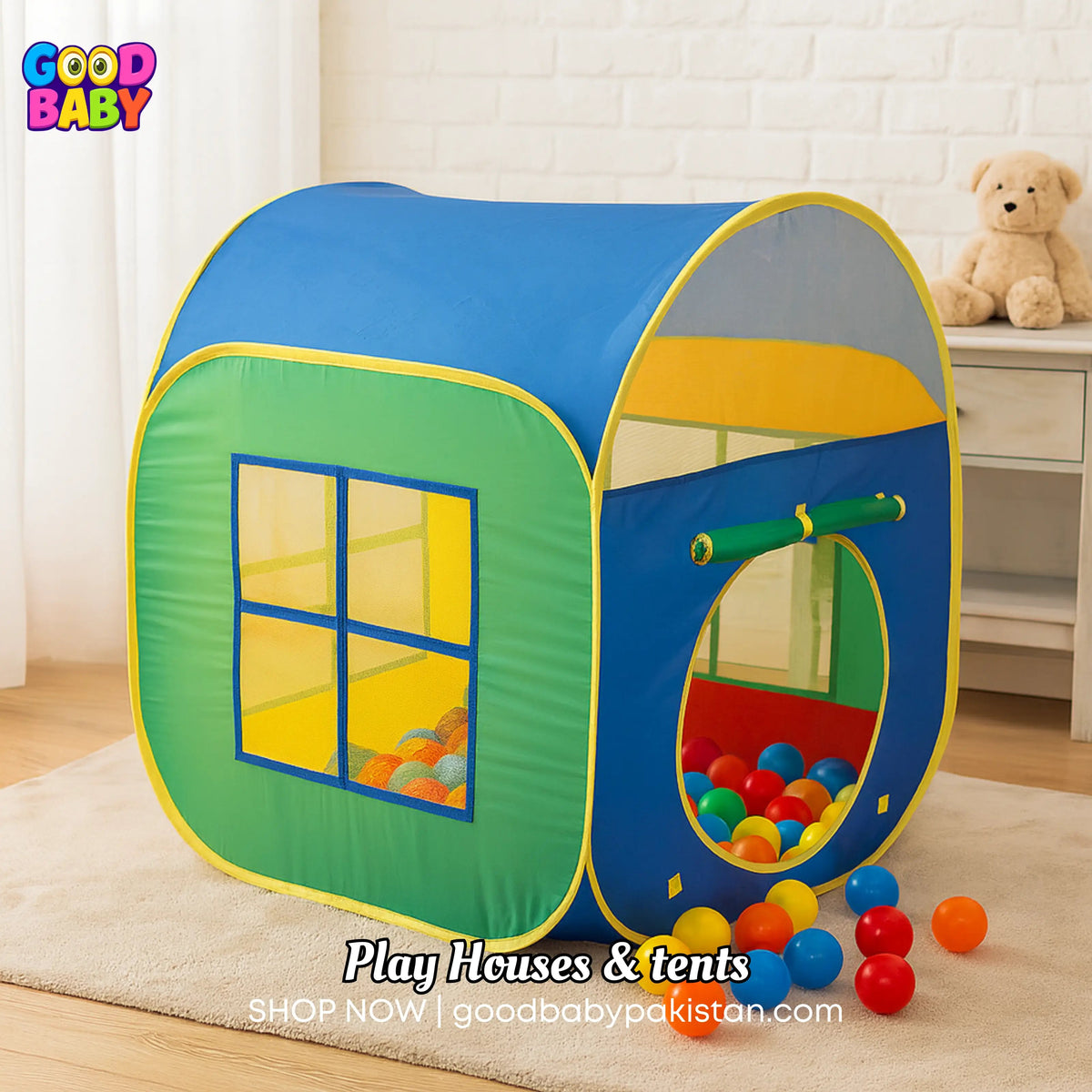 Kids playhouse tent foldable indoor outdoor