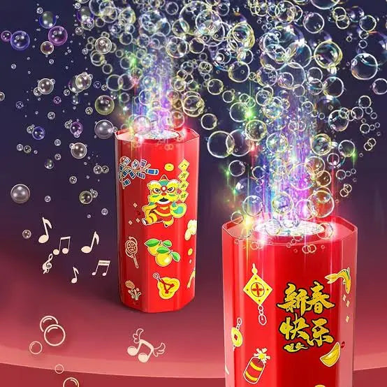 LED Fireworks Bubble Maker with Music