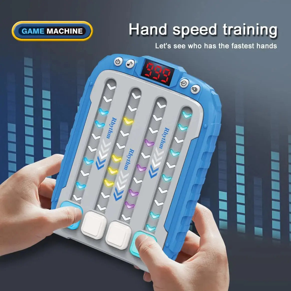 LED light musical reflex game for kids