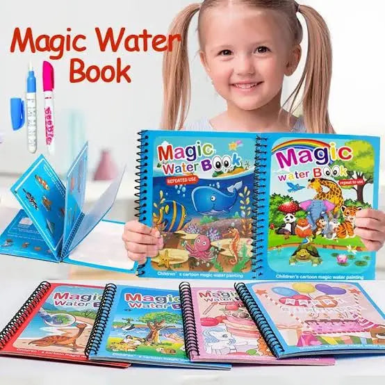 Magical water paint book for creativity and imagination