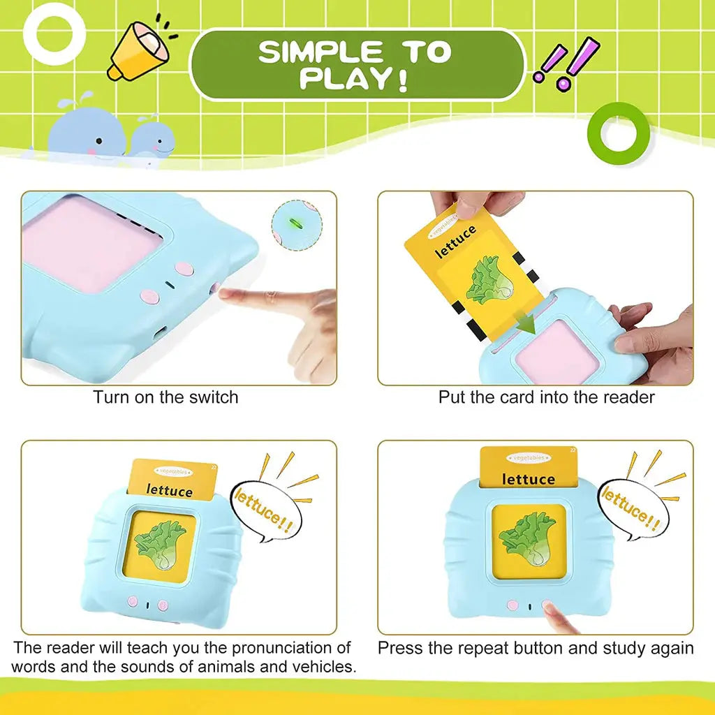 Montessori Talking Flash Card Learning Tool for Preschool Kids Pakistan”