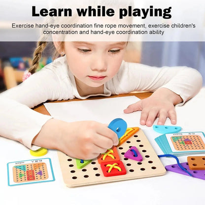 Montessori fine-motor skill activity board for toddlers Pakistan