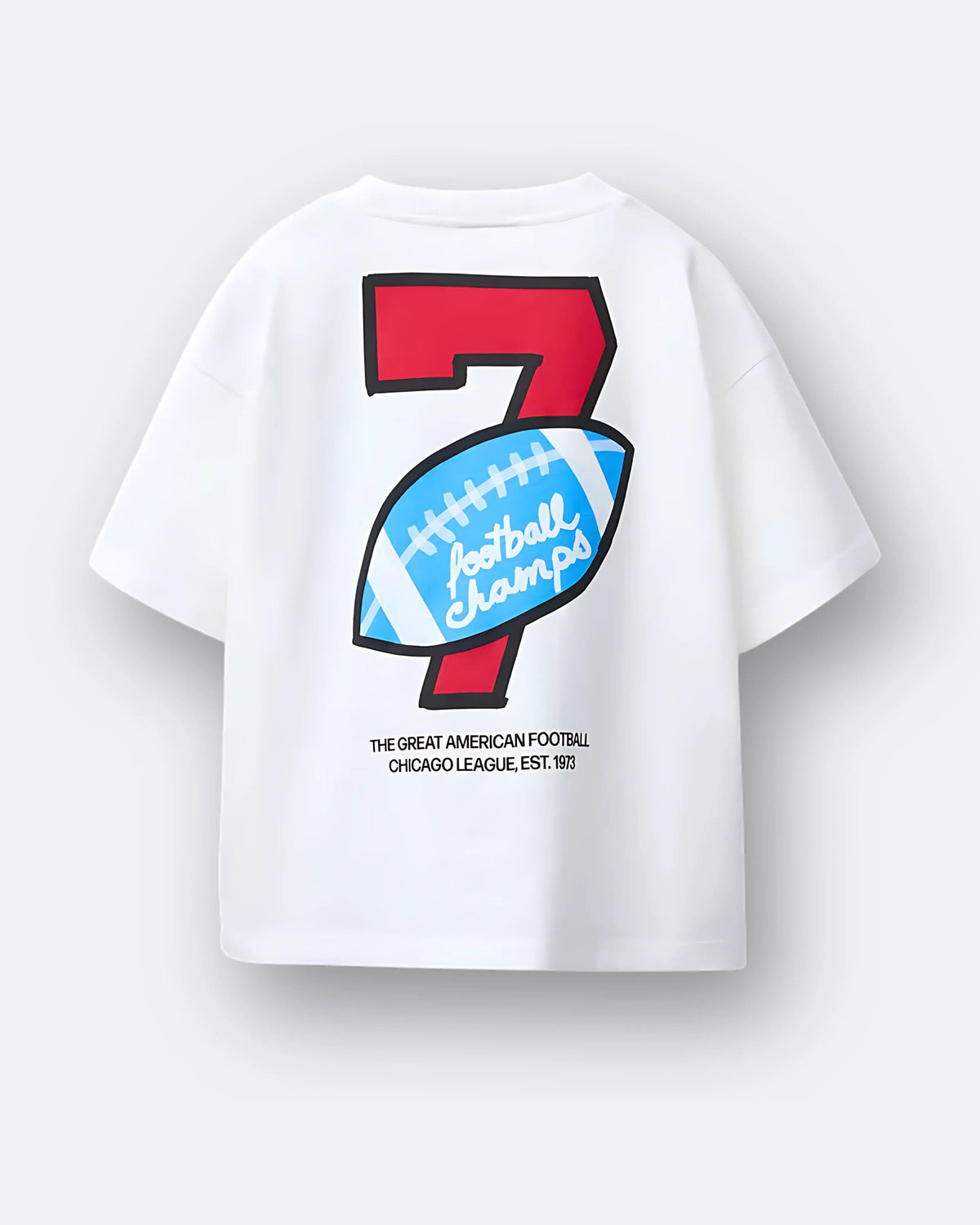 Oversized football theme tee in Pakistan