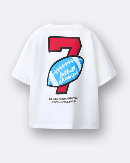 Oversized football theme tee in Pakistan