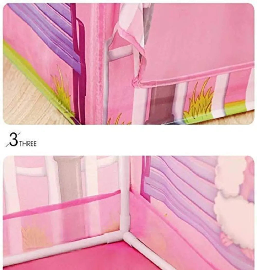 “Portable girls dollhouse tent for creative role play”