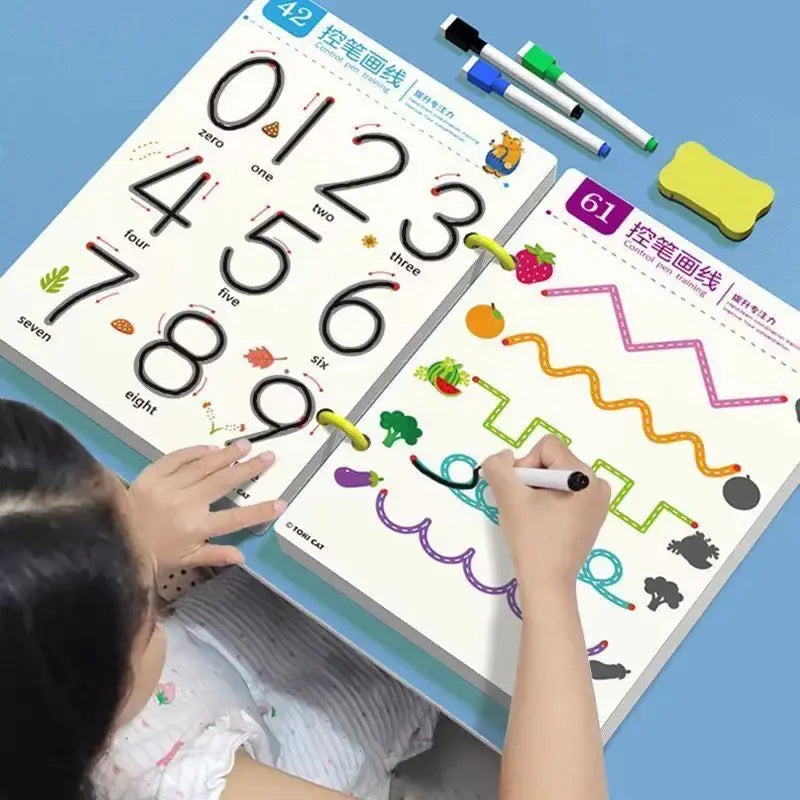 Preschool tracing and handwriting practice book