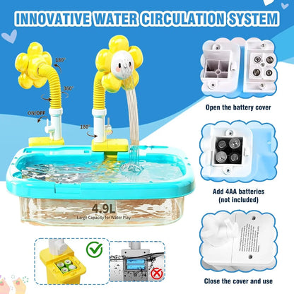 Pretend kitchen washing toy for children