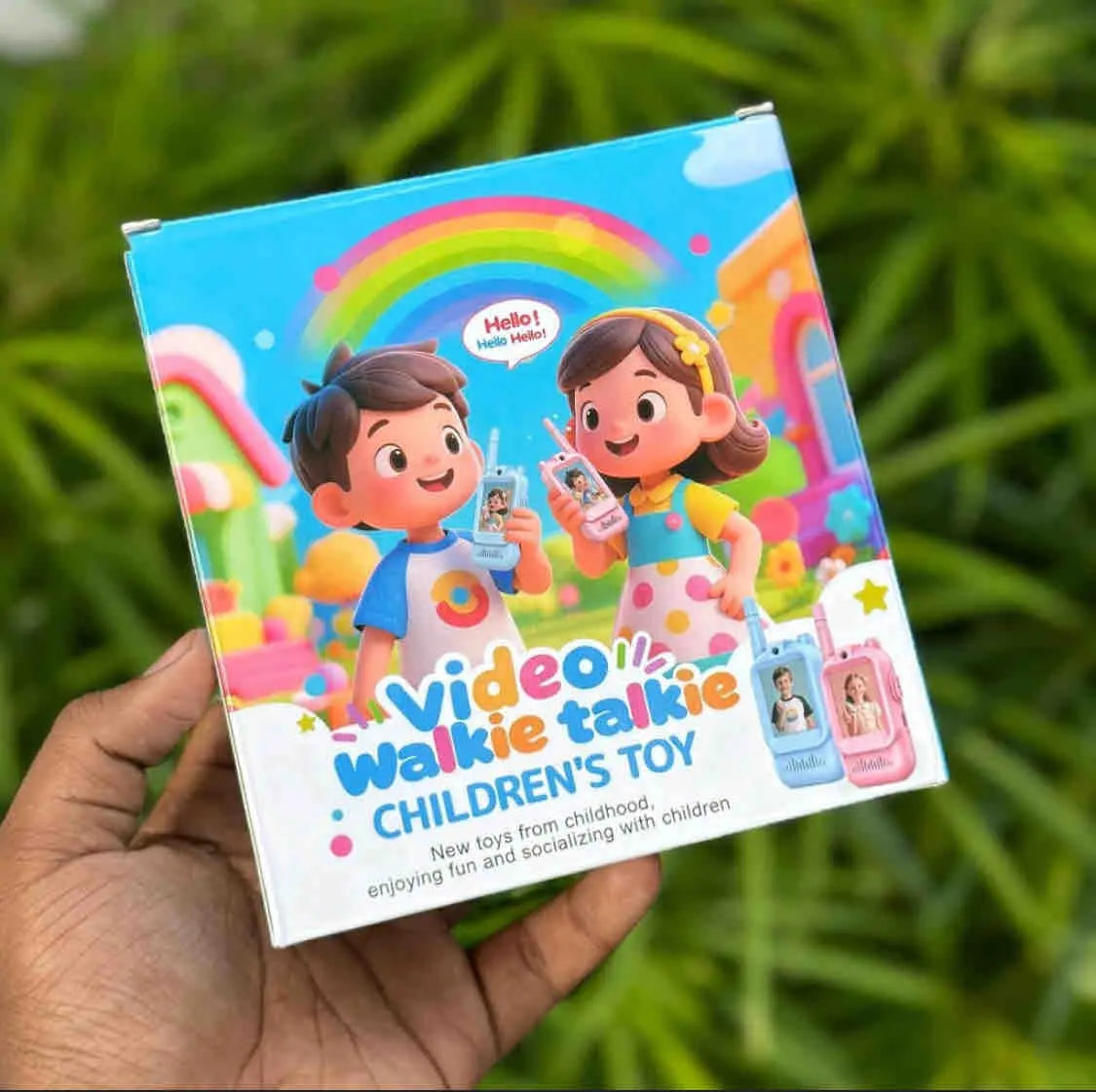 Real time video and voice walkie talkie toy for kids age 3 plus