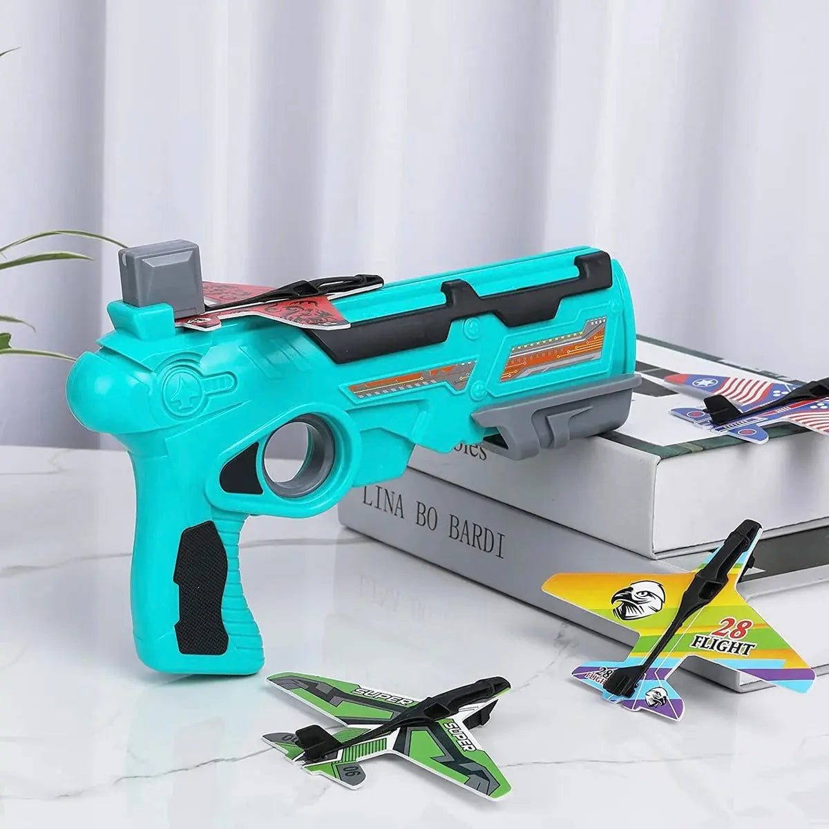 Realistic Air Battle Plane fighter jet toy with gun features by ToysWalaPK