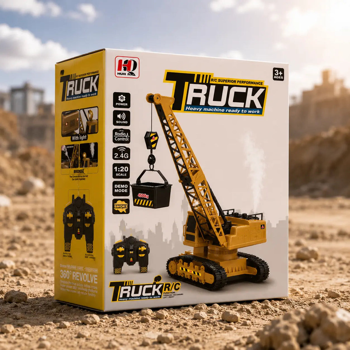 Rechargeable RC Crawler Crane Toy
