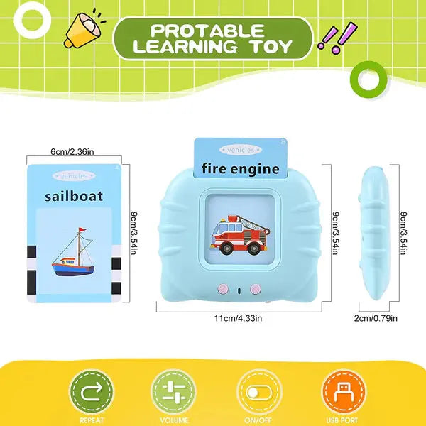 Rechargeable Talking Flash Card Machine for Children Learning”
