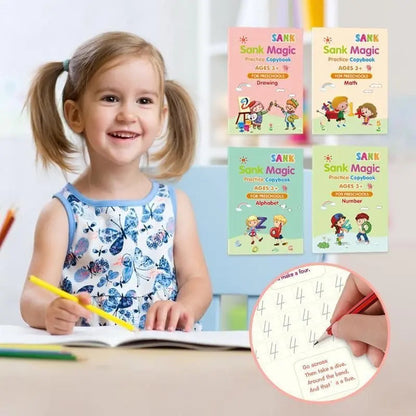 Kids handwriting practice book with magic pen – ToysWalaPK learning toys