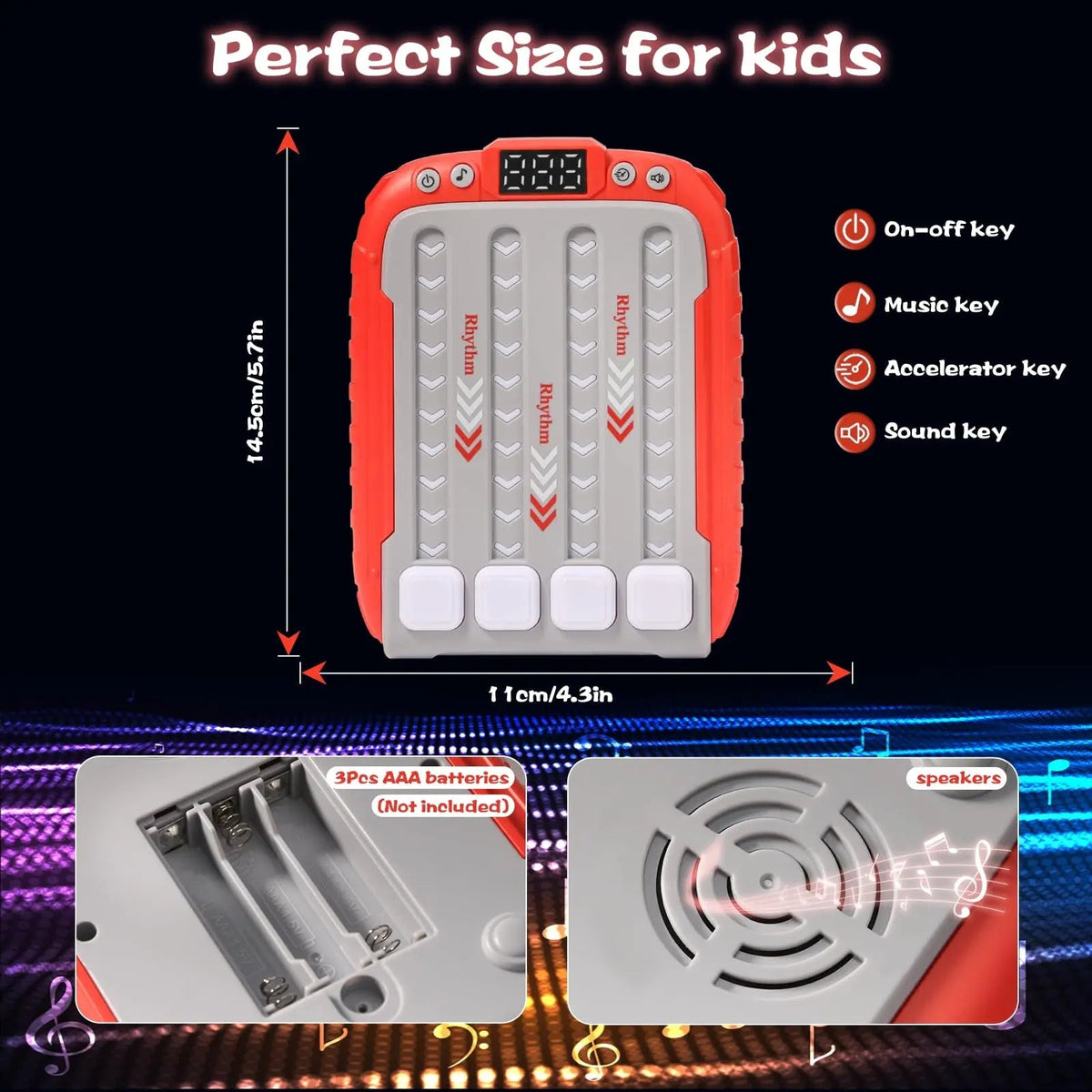 Rhythm game machine musical toy
