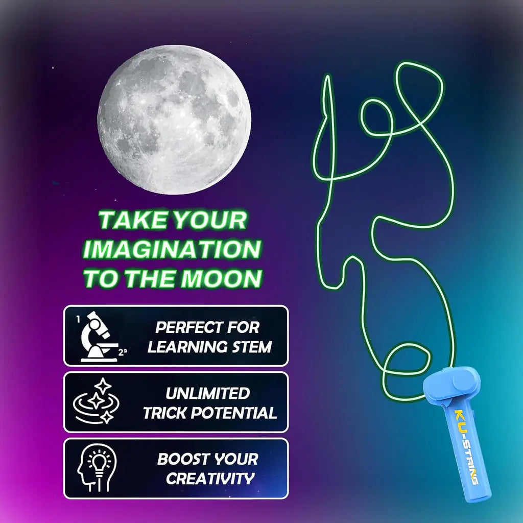 Rope launcher lasso glow-in-the-dark fidget toy