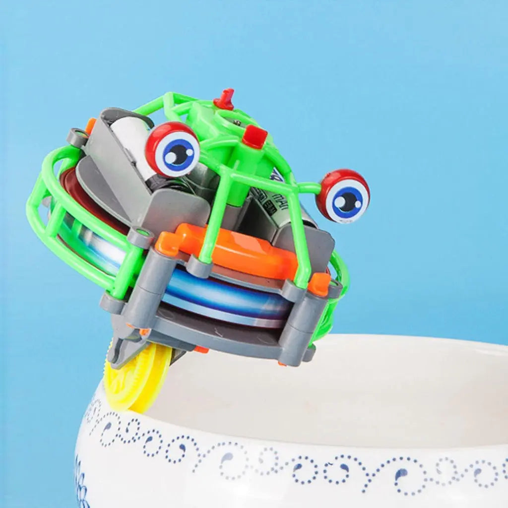 STEM physics robot spinning top toy