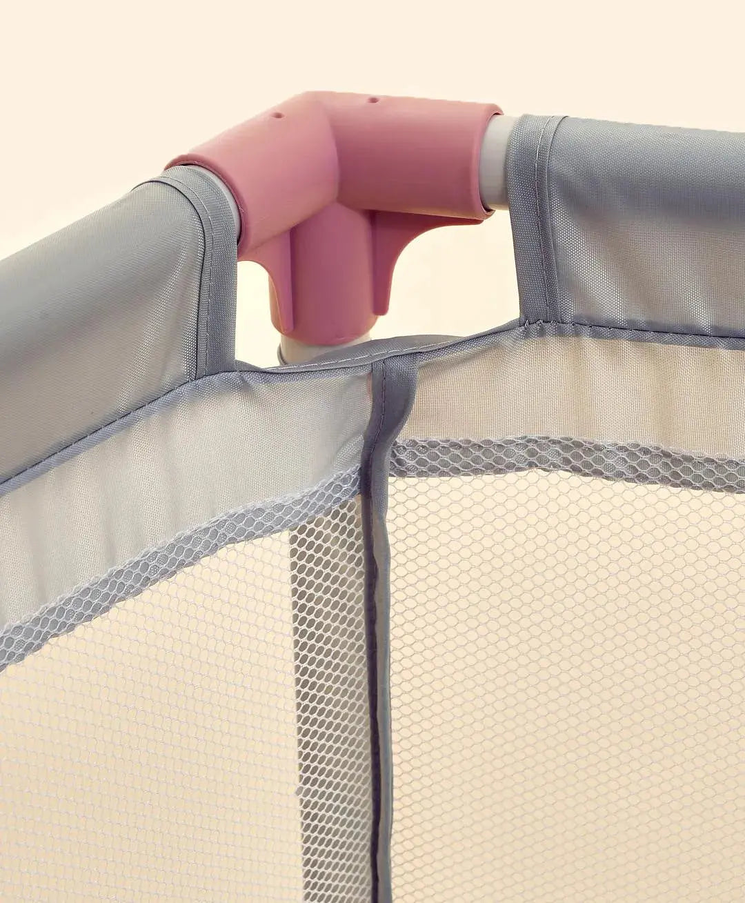 “Safe baby playpen with breathable mesh fabric”