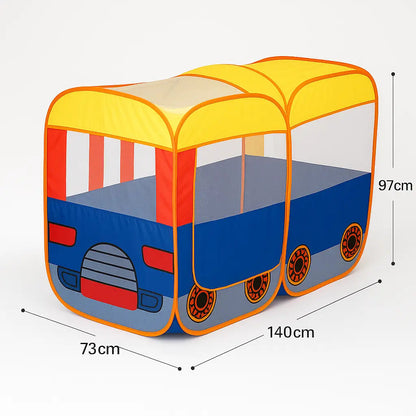 “Spacious school bus tent for toddlers and children”
