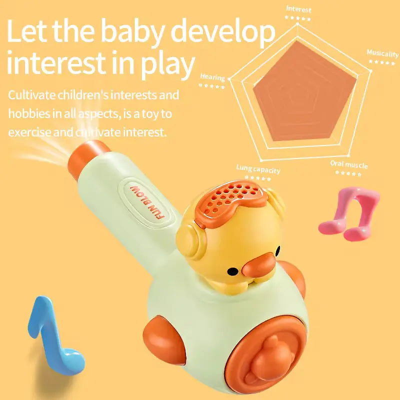 “Toddler Sensory Blowing Toy with Floating Ball”