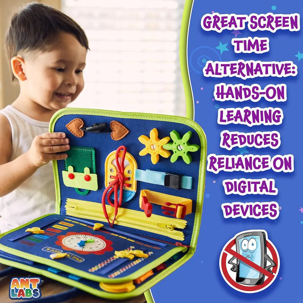 Toddler sensory learning busy book