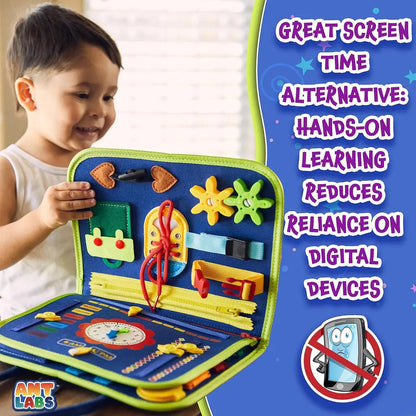 Toddler sensory learning busy book