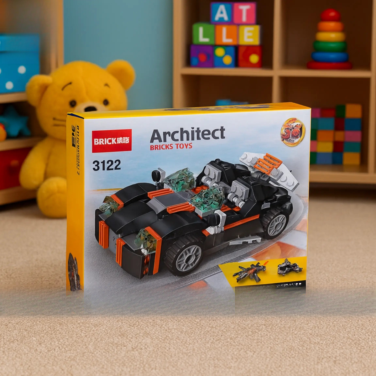 36-in-1 Architect Super Car building blocks set for kids