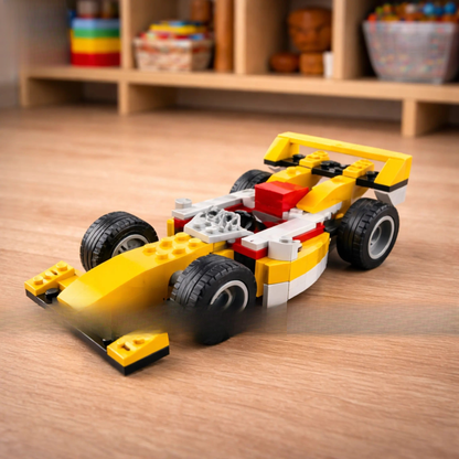 kids racing building blocks set