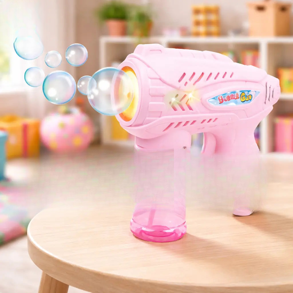 LED bubble machine toy for children