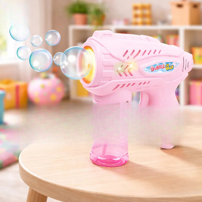 LED bubble machine toy for children