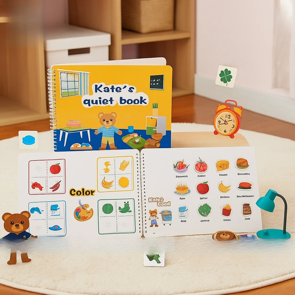 My First Quiet Book Paste Learning Educational Toy for Kids”