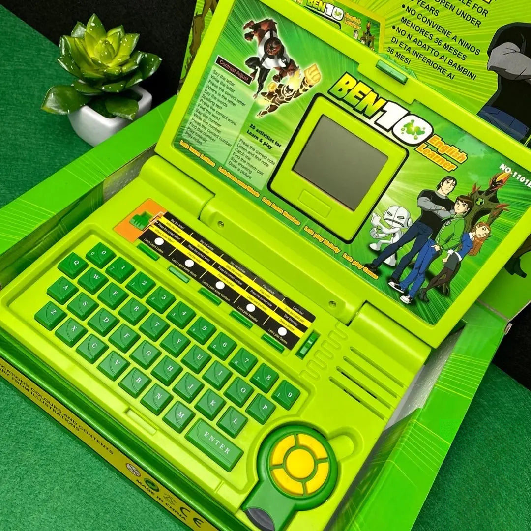 kids educational ben 10 laptop with screen
