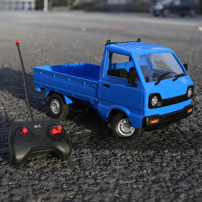 Blue remote control pickup truck toy for kids