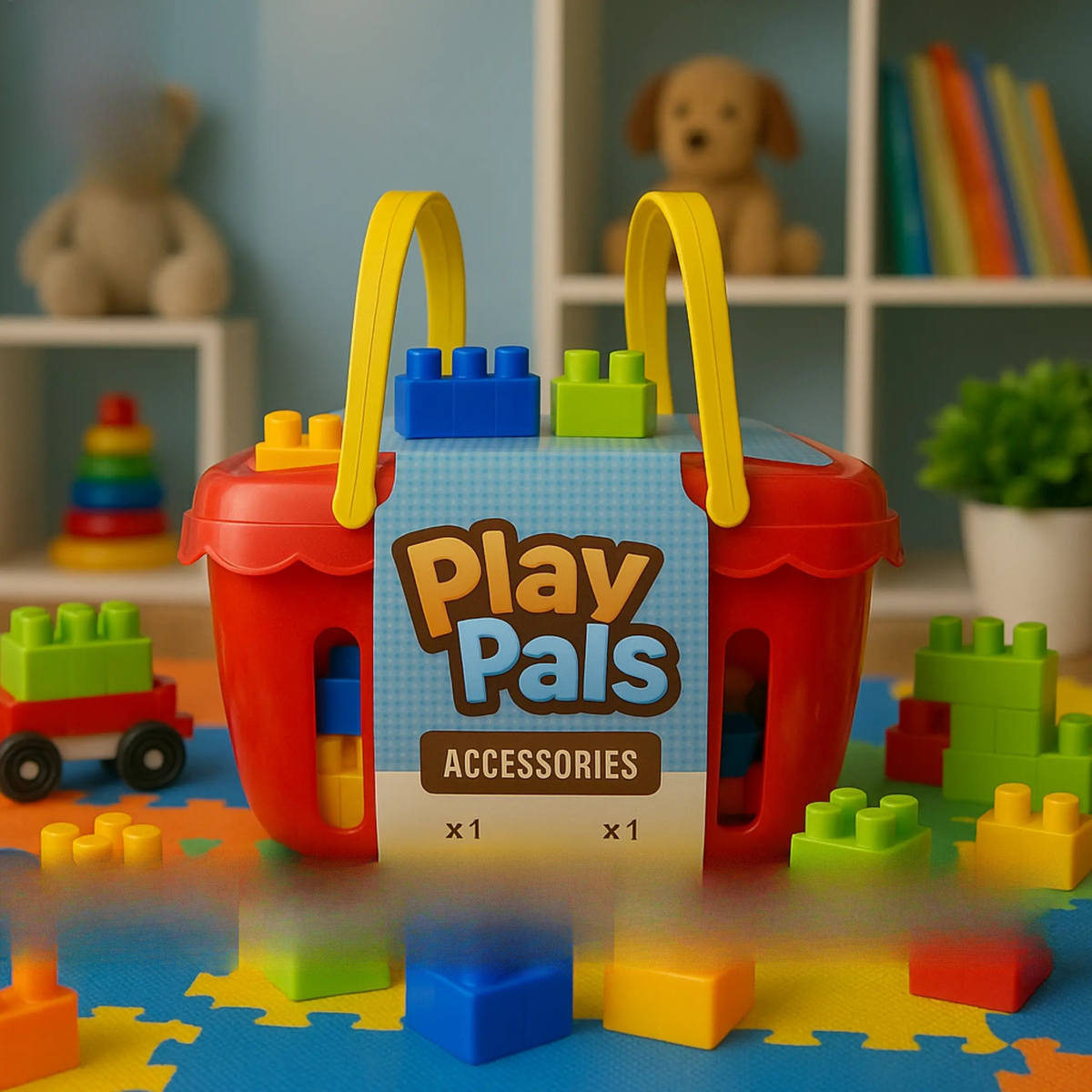 briefcase building blocks set 52 pcs for kids