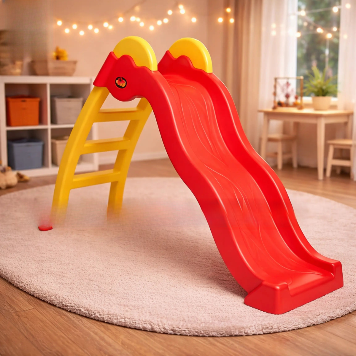 Bumpy wavy kids slide red indoor outdoor ToysWalaPK