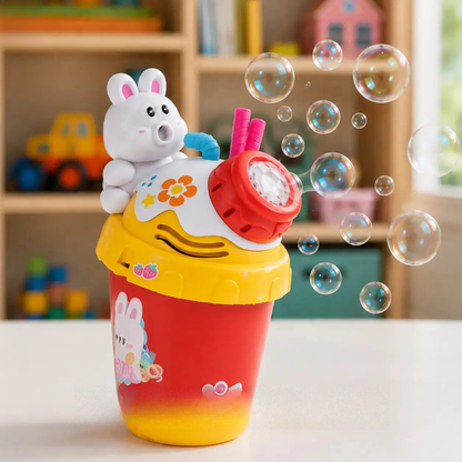 Bunny Cup electric bubble machine toy for kids