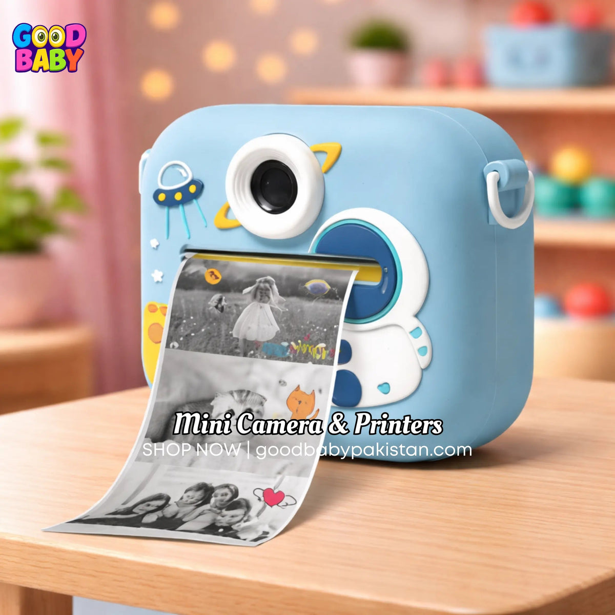 children digital camera with photo printing