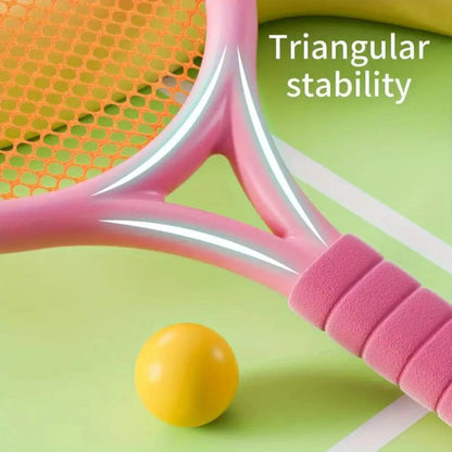 children outdoor tennis toy set