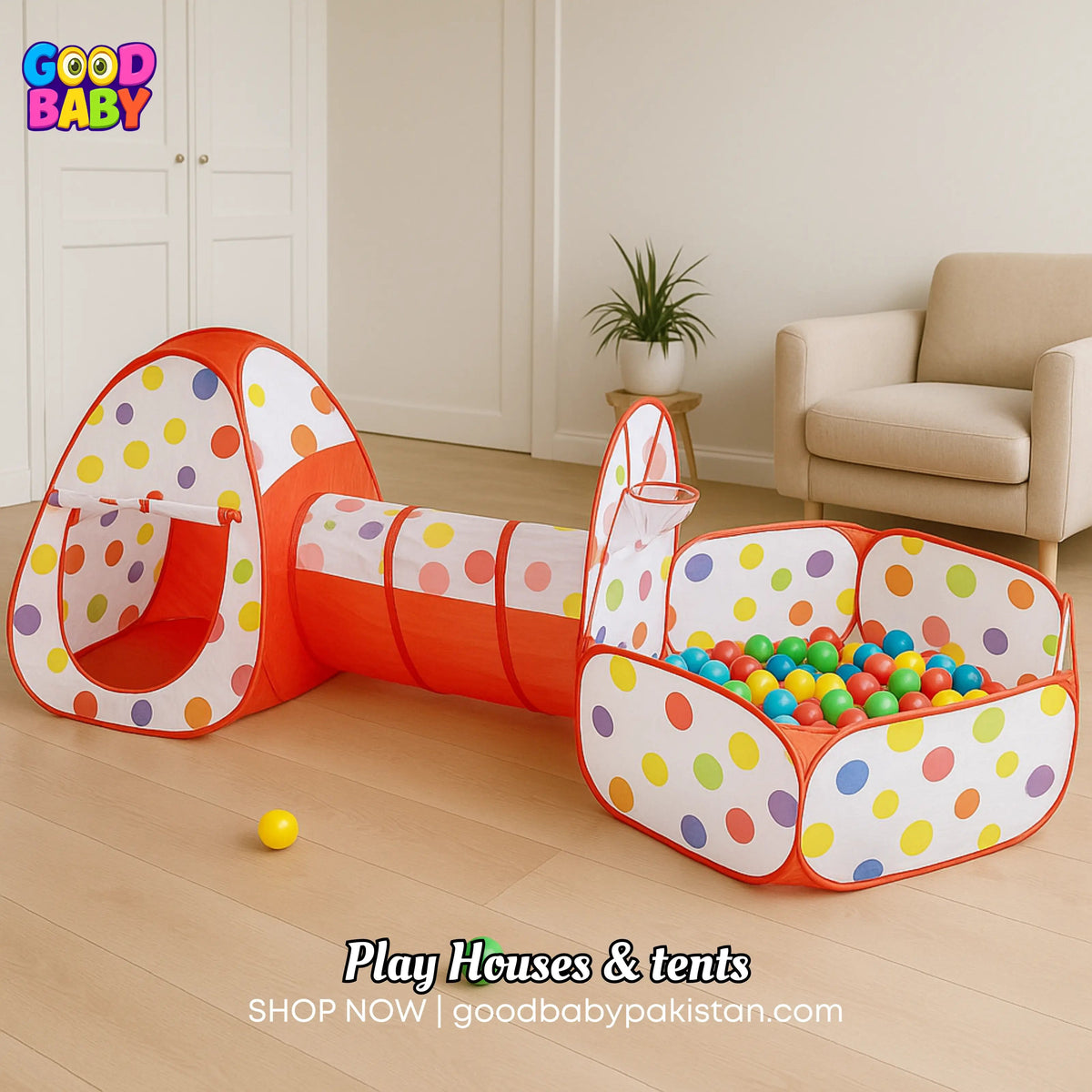 colorful kids play tent for indoor outdoor use