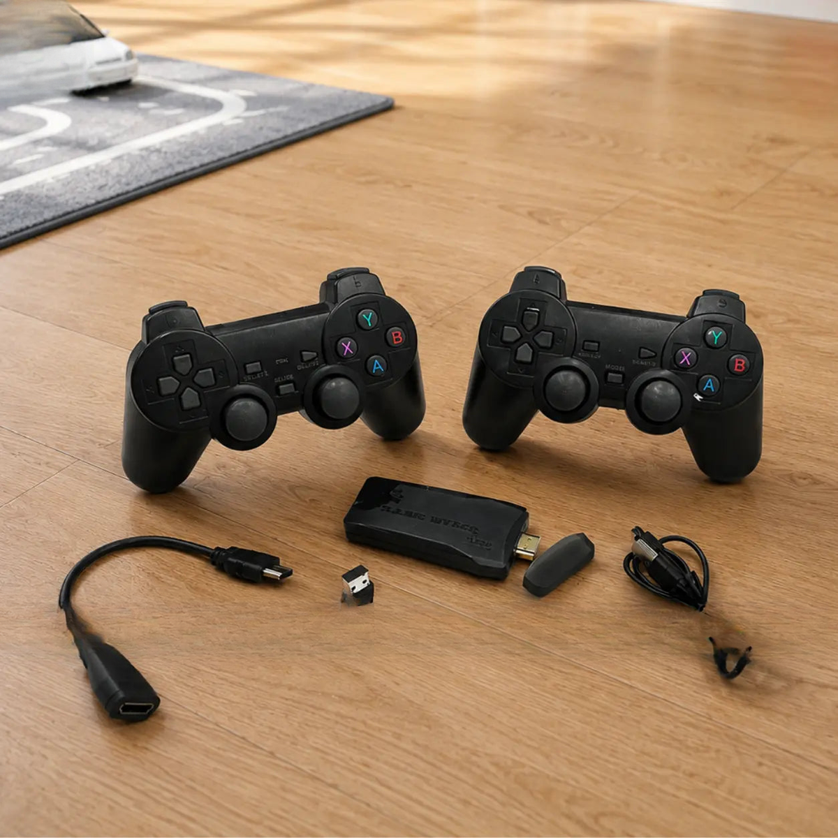 Console with 20,000 Games and 2 Wireless 2.4GHz Controllers for Kids