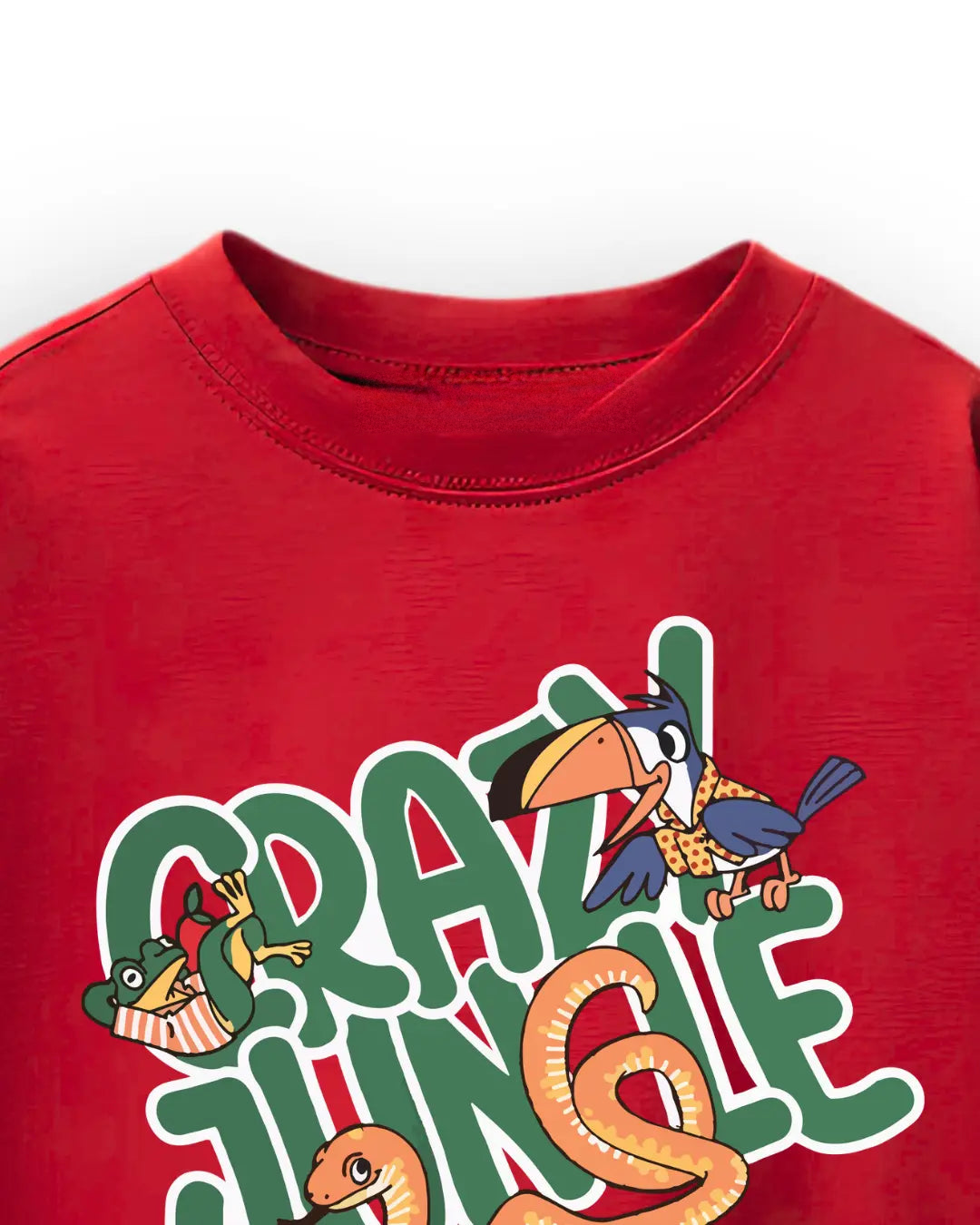 Soft breathable jungle print tee